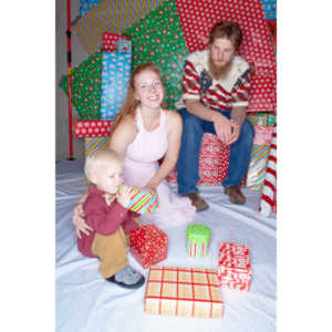 Emily, Greg and Gabriel came over and helped me do one last session on my Christmas setup.