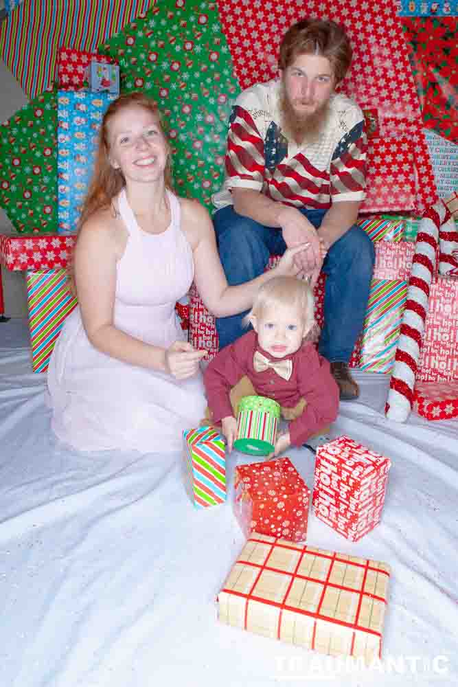 Emily, Greg and Gabriel came over and helped me do one last session on my Christmas setup.