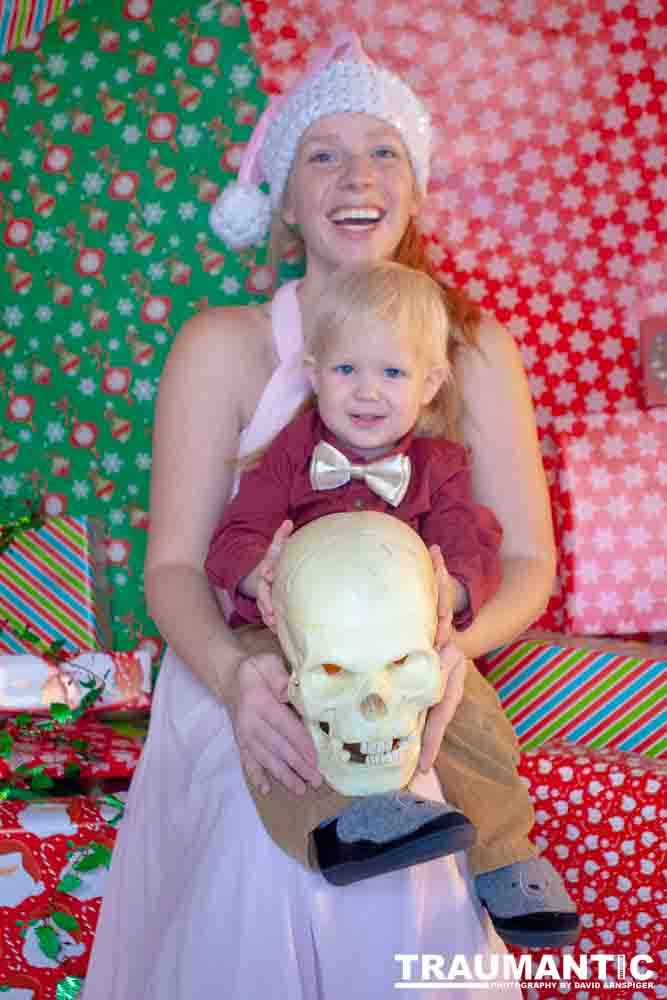 Emily, Greg and Gabriel came over and helped me do one last session on my Christmas setup.