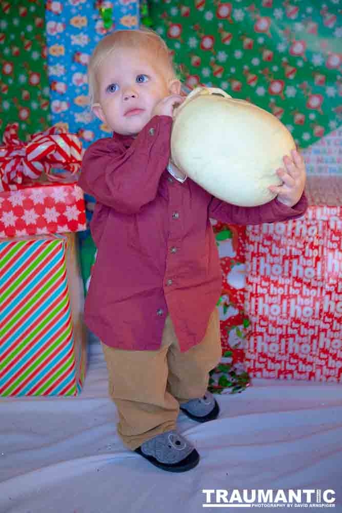 Emily, Greg and Gabriel came over and helped me do one last session on my Christmas setup.