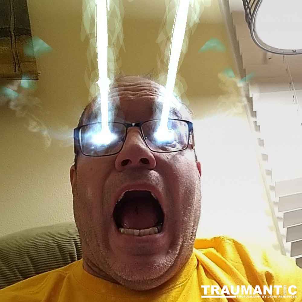 A quick selfie of my new superpowers.  Sadly, nobody cared.