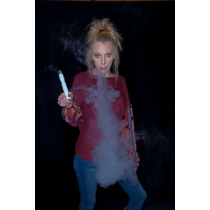 Austin asked if she and Mary could come over with their friend Kat and do a quick shoot with a Vaping theme.  Here's what we were able to do on short notice.