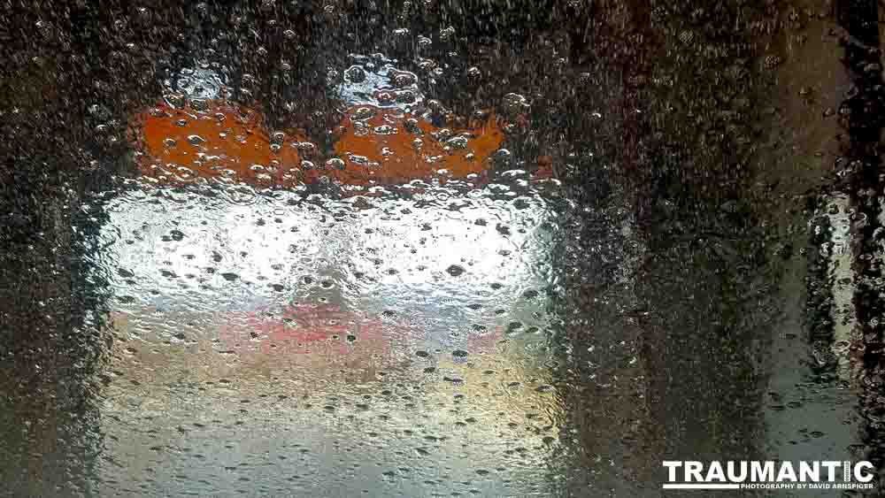 Sitting in the car, watching the brushes.....wait, time for some pictures.