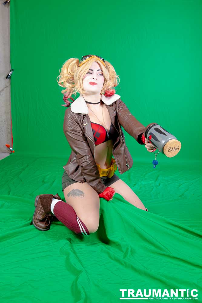 Kelsey wanted to recreate Harley Quinn, so we did.