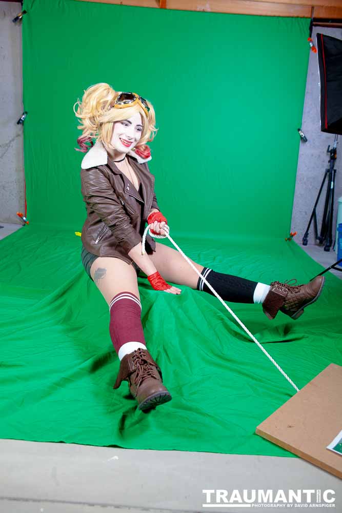 Kelsey wanted to recreate Harley Quinn, so we did.