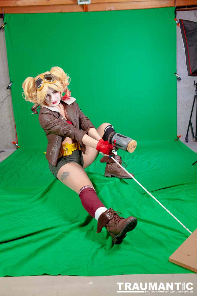 Kelsey wanted to recreate Harley Quinn, so we did.