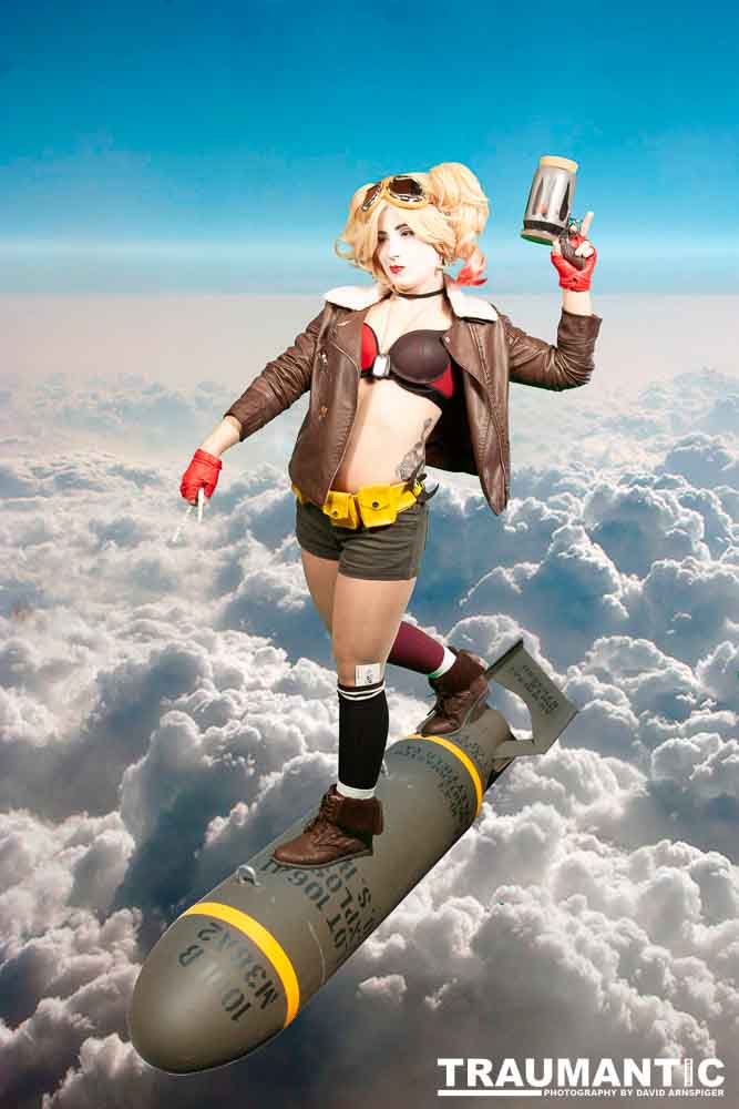 Kelsey wanted to recreate Harley Quinn, so we did.