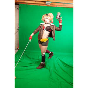 Kelsey wanted to recreate Harley Quinn, so we did.