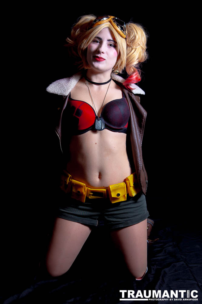 Kelsey wanted to recreate Harley Quinn, so we did.