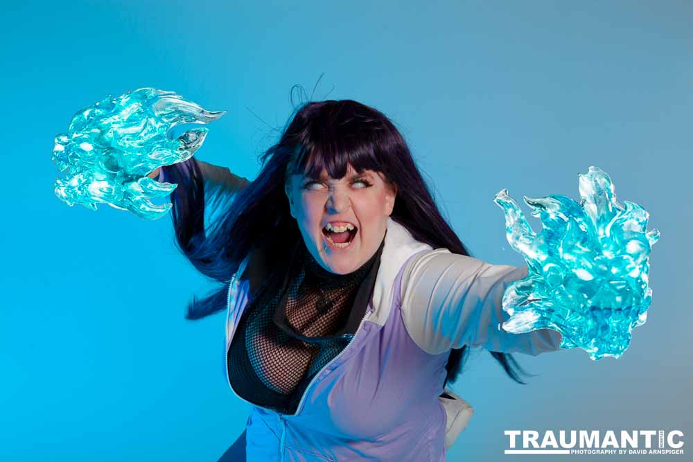 Alexis came over with 4 costumes.  We only managed to get three done, but we had a blast doing it.