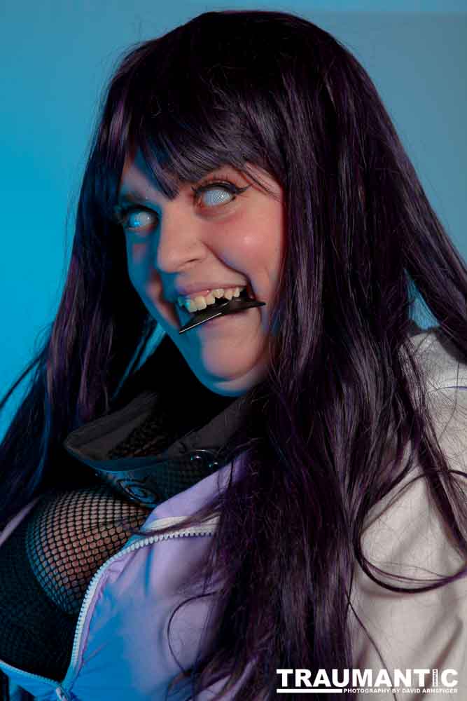 Alexis came over with 4 costumes.  We only managed to get three done, but we had a blast doing it.