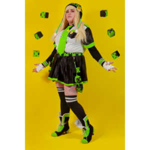 Alexis came over with 4 costumes.  We only managed to get three done, but we had a blast doing it.