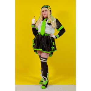 Alexis came over with 4 costumes.  We only managed to get three done, but we had a blast doing it.