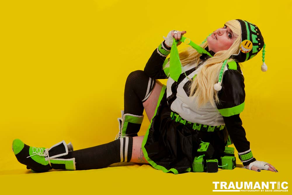 Alexis came over with 4 costumes.  We only managed to get three done, but we had a blast doing it.