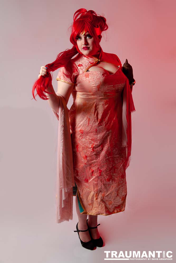 Alexis came over with 4 costumes.  We only managed to get three done, but we had a blast doing it.