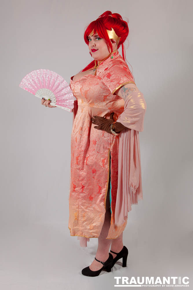 Alexis came over with 4 costumes.  We only managed to get three done, but we had a blast doing it.