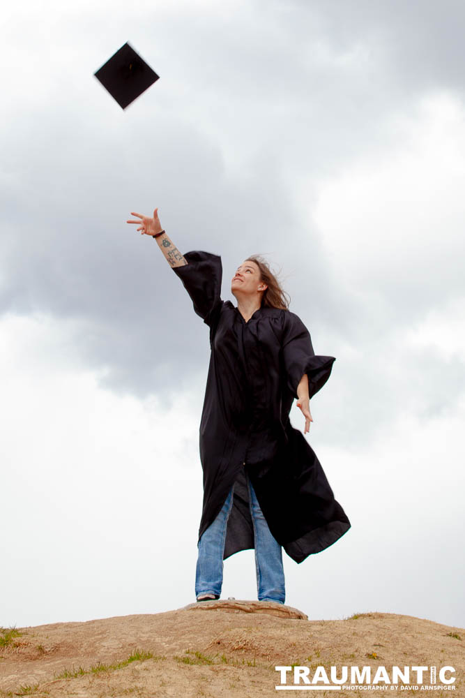 Some graduation photos for Jamie in a local park.