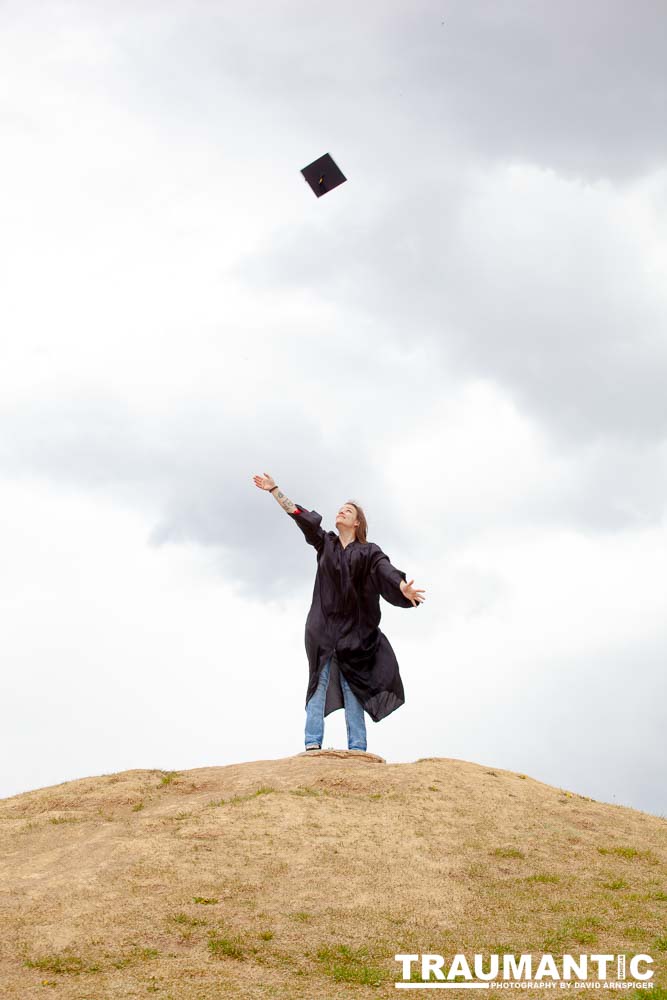 Some graduation photos for Jamie in a local park.