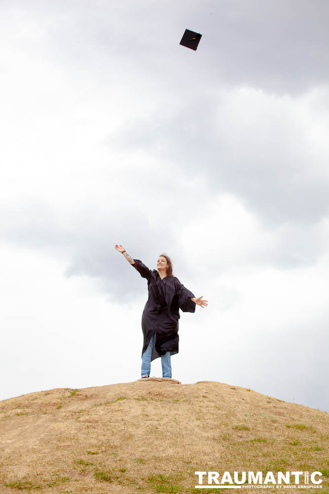Some graduation photos for Jamie in a local park.