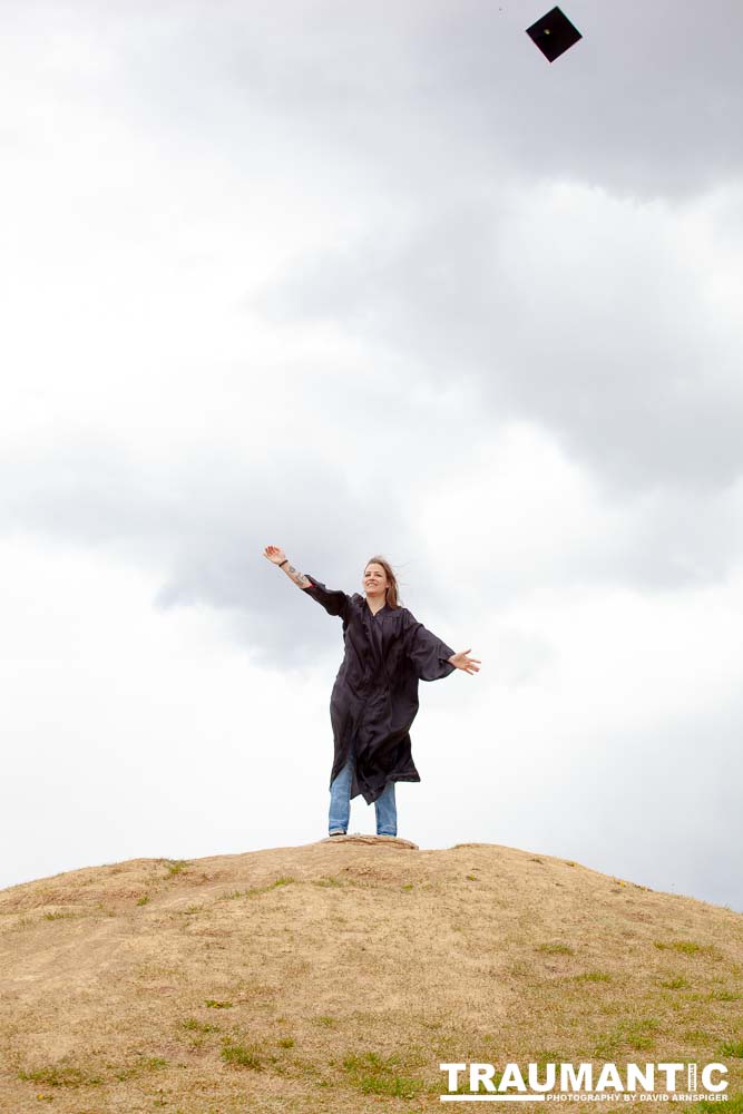 Some graduation photos for Jamie in a local park.