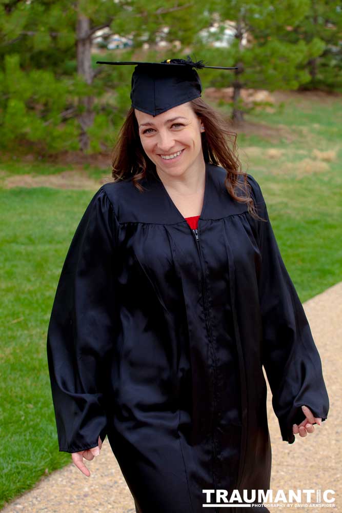 Some graduation photos for Jamie in a local park.