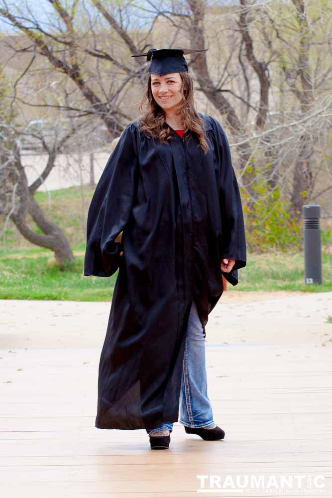 Some graduation photos for Jamie in a local park.