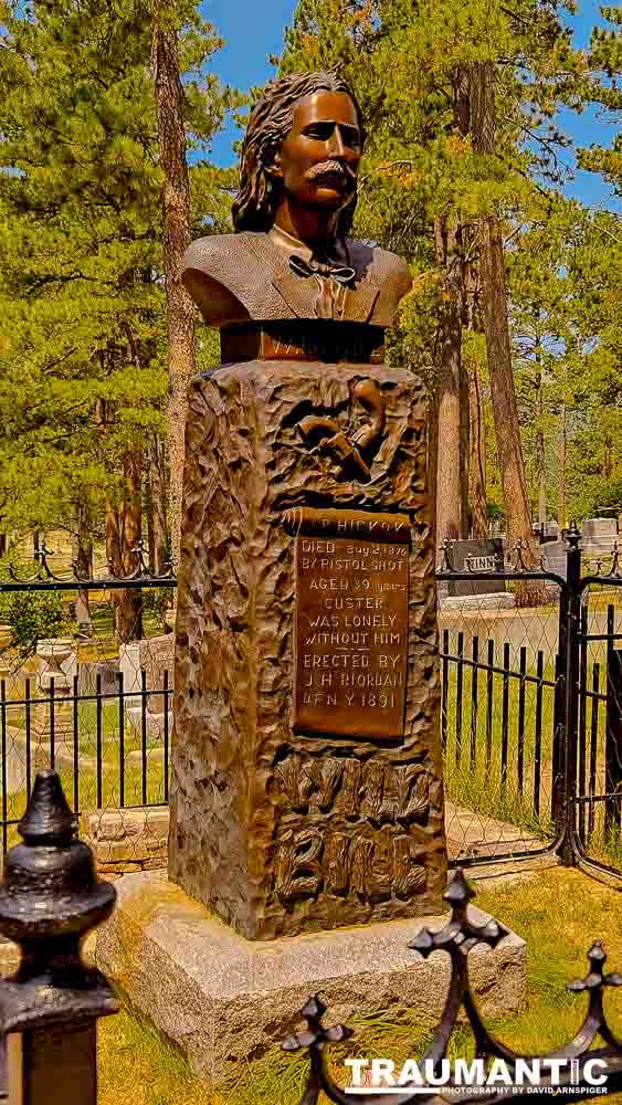 The town is a tourist trap, so we just visited Wild Bill and Calamity Jane at Mt. Moriah Cemetery.