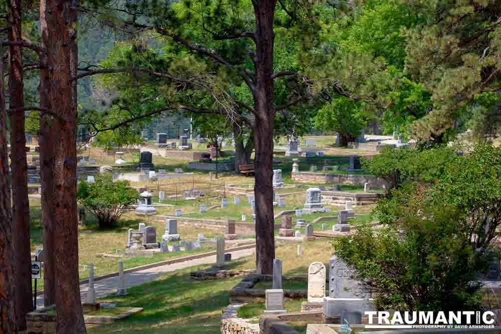 The town is a tourist trap, so we just visited Wild Bill and Calamity Jane at Mt. Moriah Cemetery.